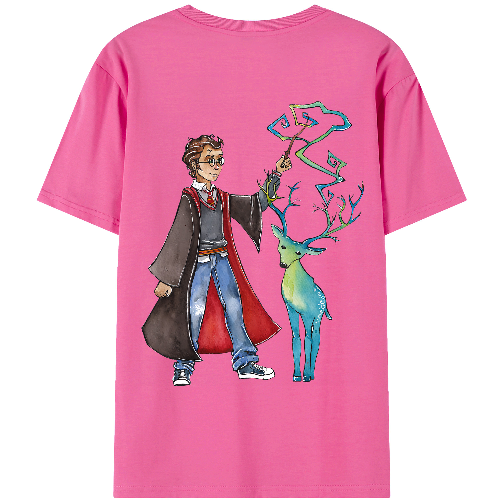（画像用） Harry Potter ハリー・ポッターシリーズ レディース半袖Tシャツ(バックプリント)
